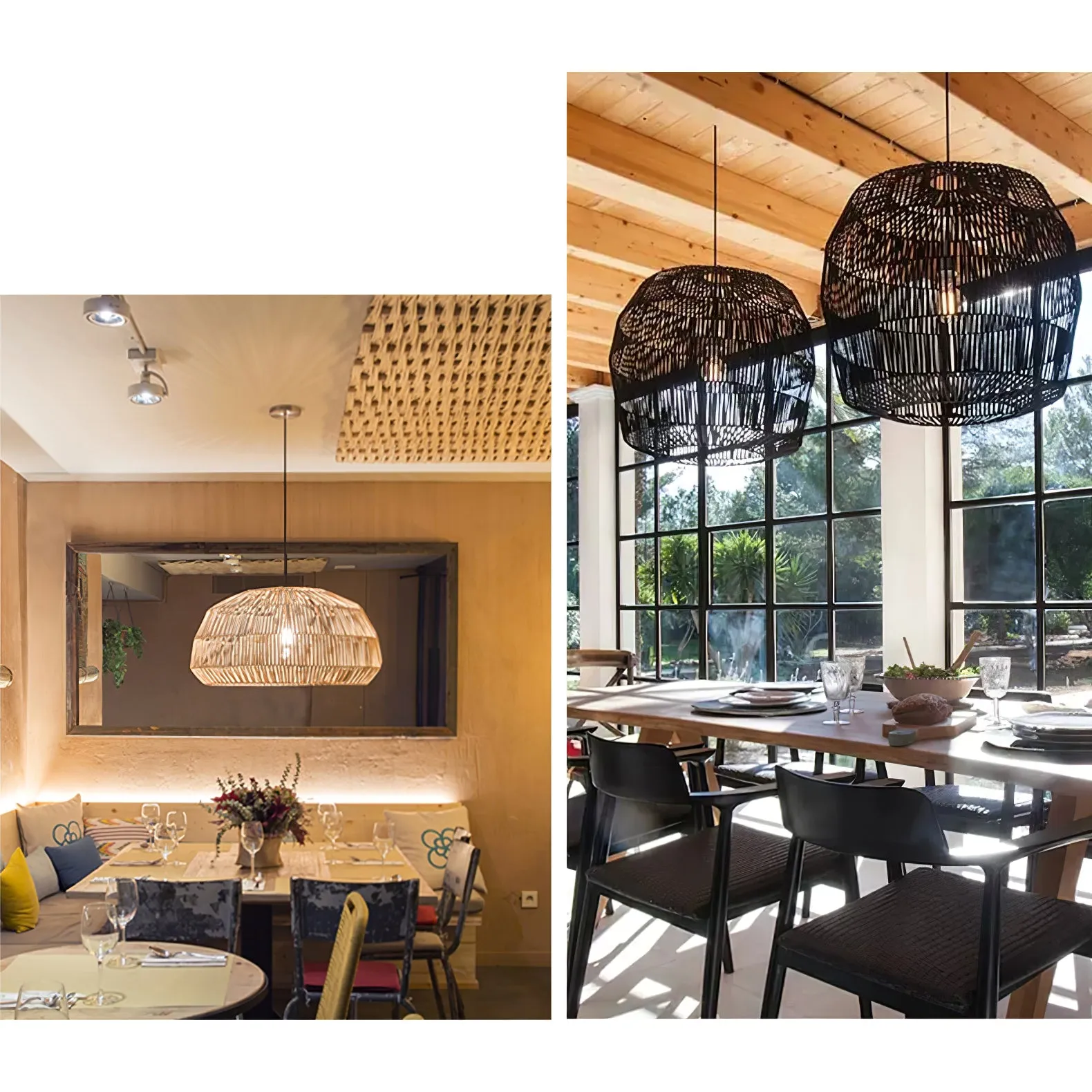 Sora Rattan Pendant Light - Vakkerlight
