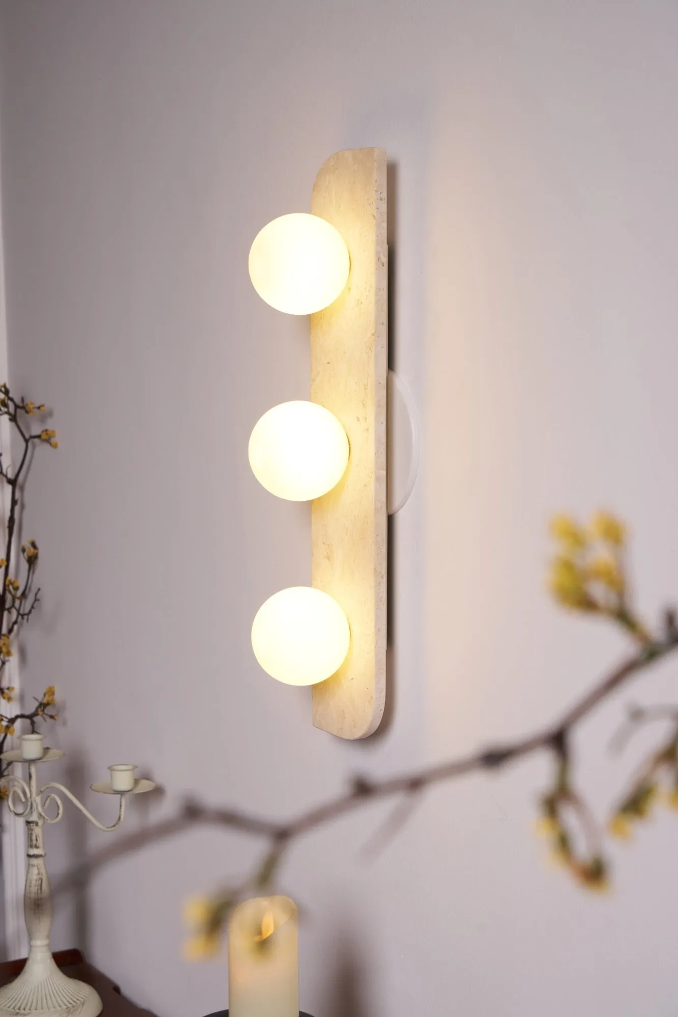 Elysian Travertine Wall Light - Vakkerlight