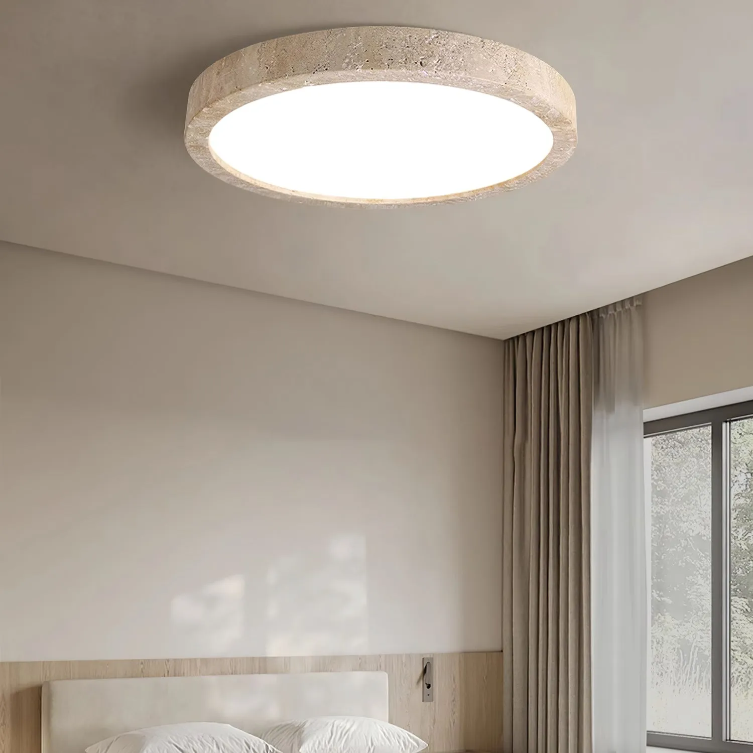 Horizon Travertine Ceiling Light - Vakkerlight