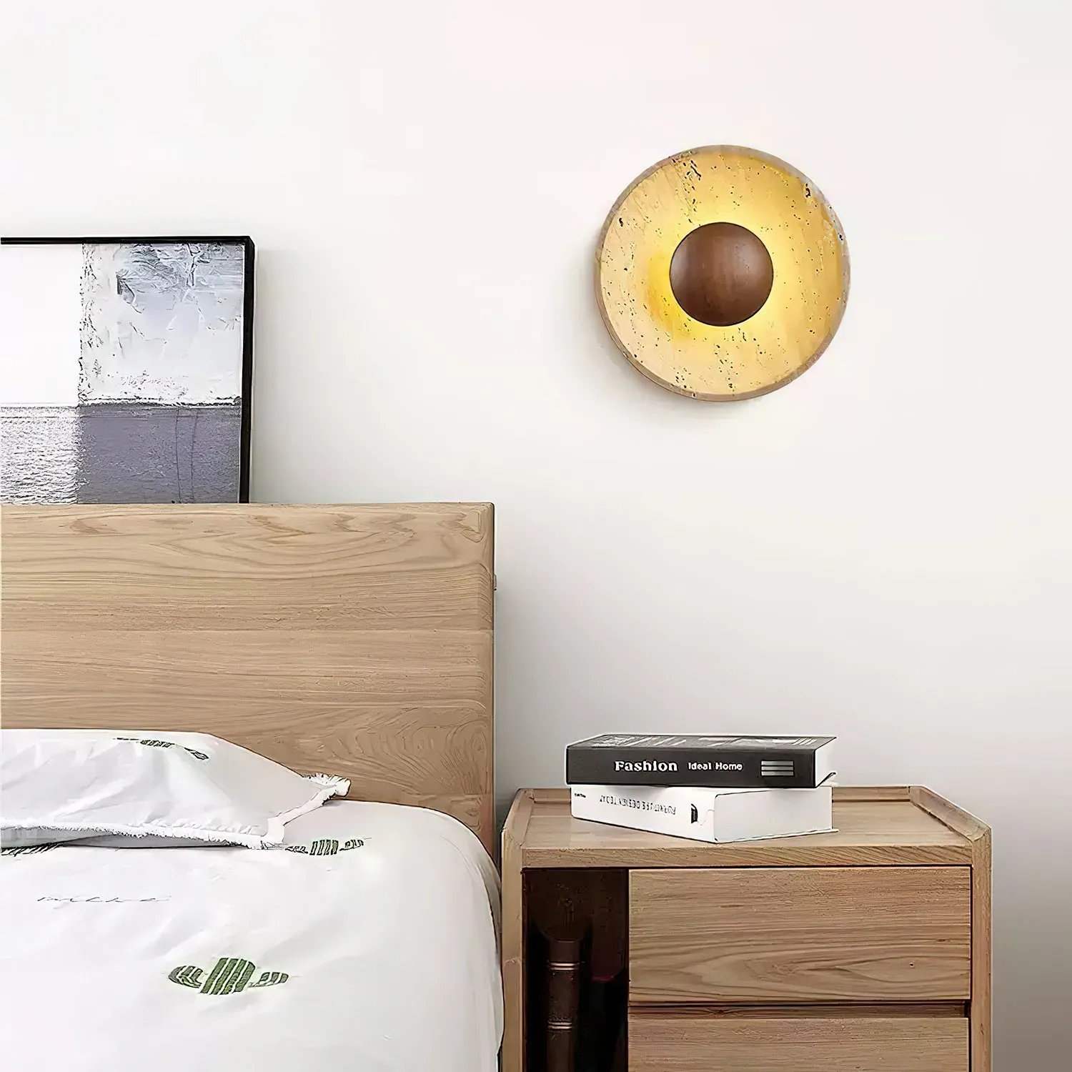 Halo Travertine Wall Light - Vakkerlight