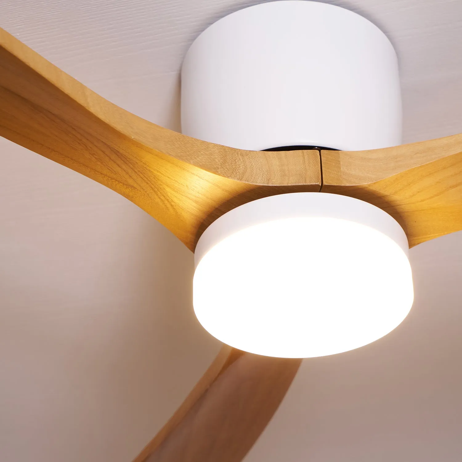 Nordic Wooden 42"/48" Ceiling Fan Light - Vakkerlight