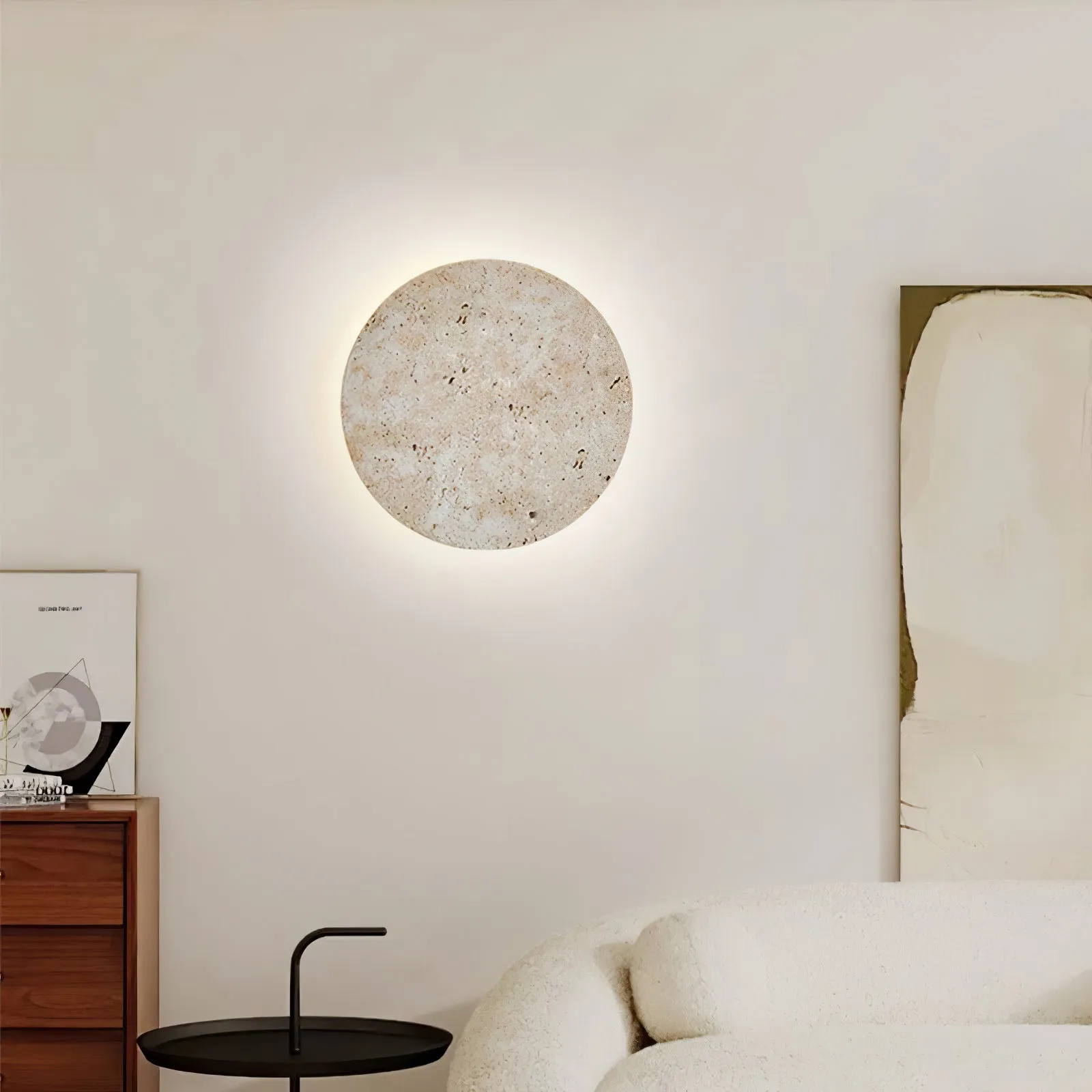 Circle Travertine Wall Lamp - Vakkerlight