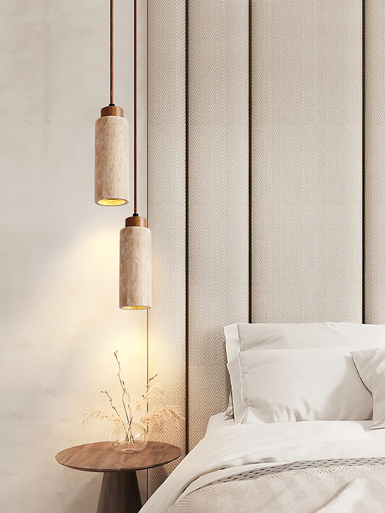 Solvara Travertine Pendant Lamp - Vakkerlight