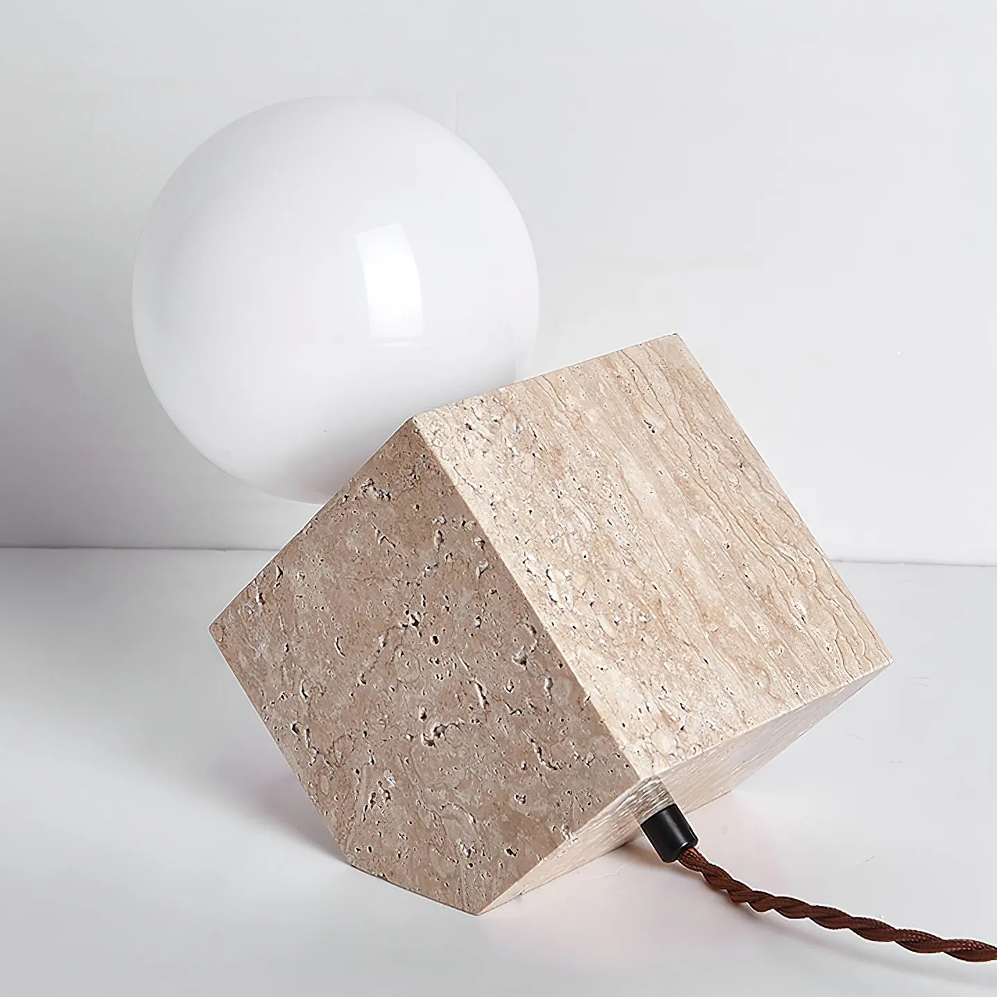 Cube Stone Table Lamp - Vakkerlight