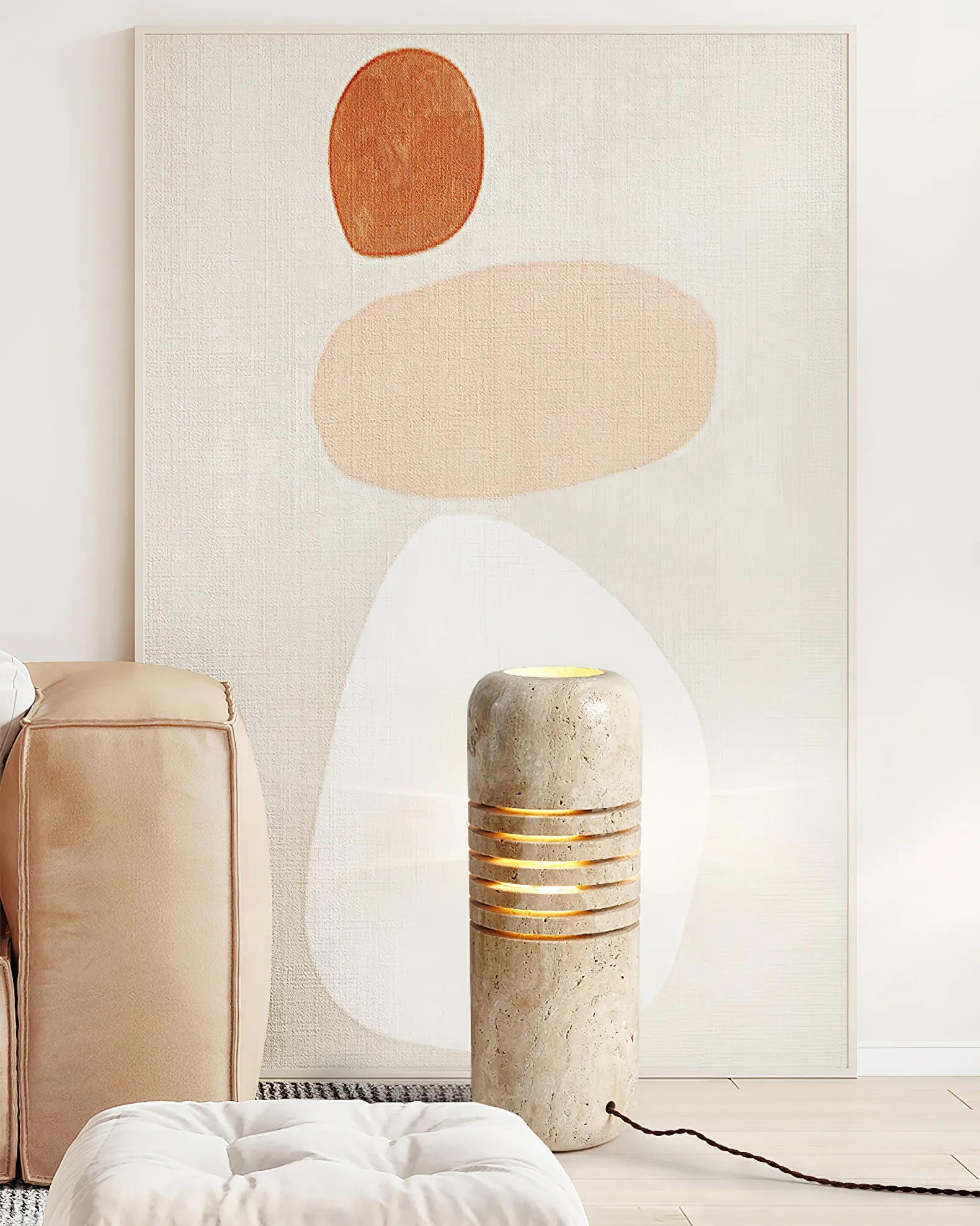 Big Stone Bucket Floor Lamp - Vakkerlight