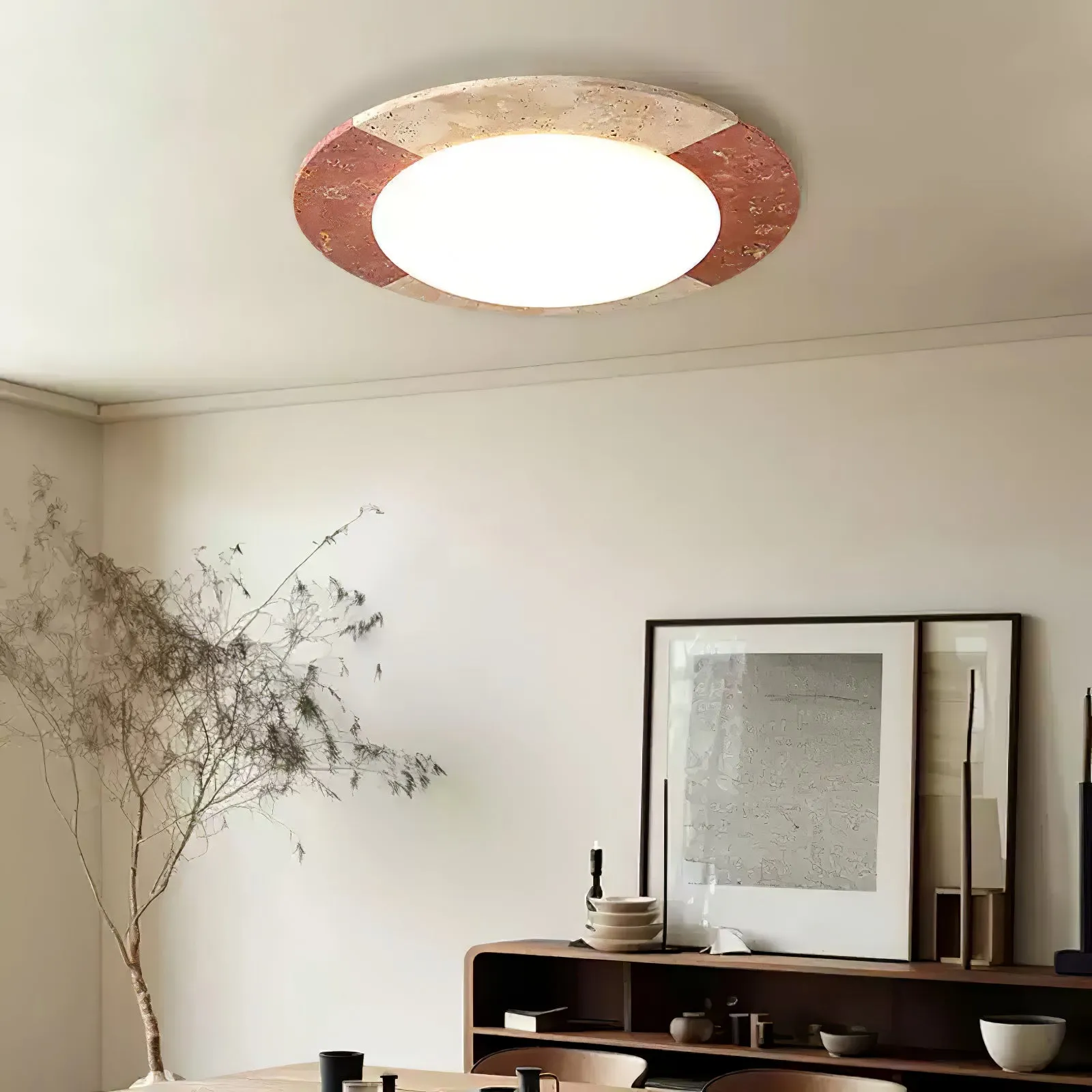 Celestial Travertine Ceiling Lamp - Vakkerlight
