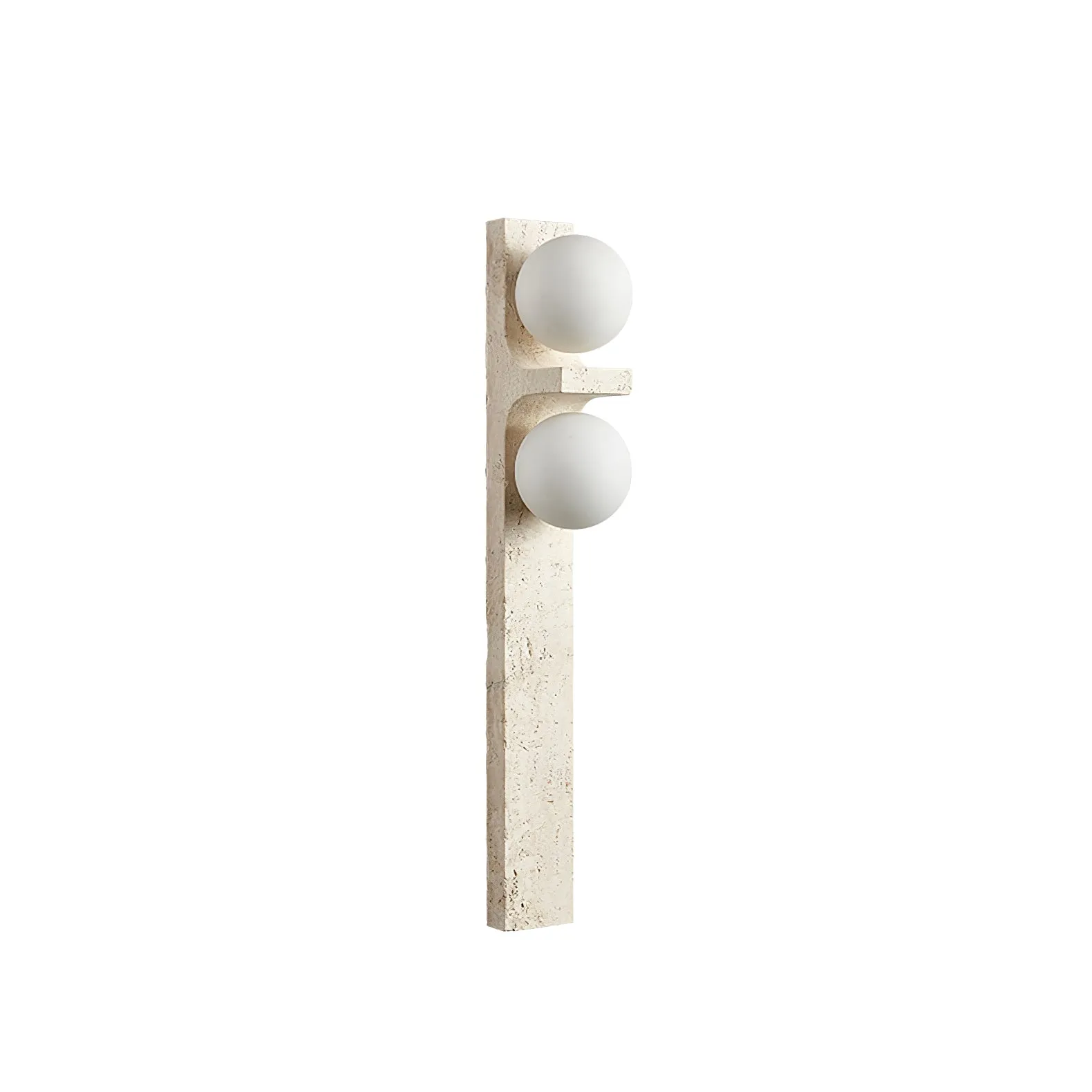 Asymmetrical Travertine Wall Sconce - Vakkerlight