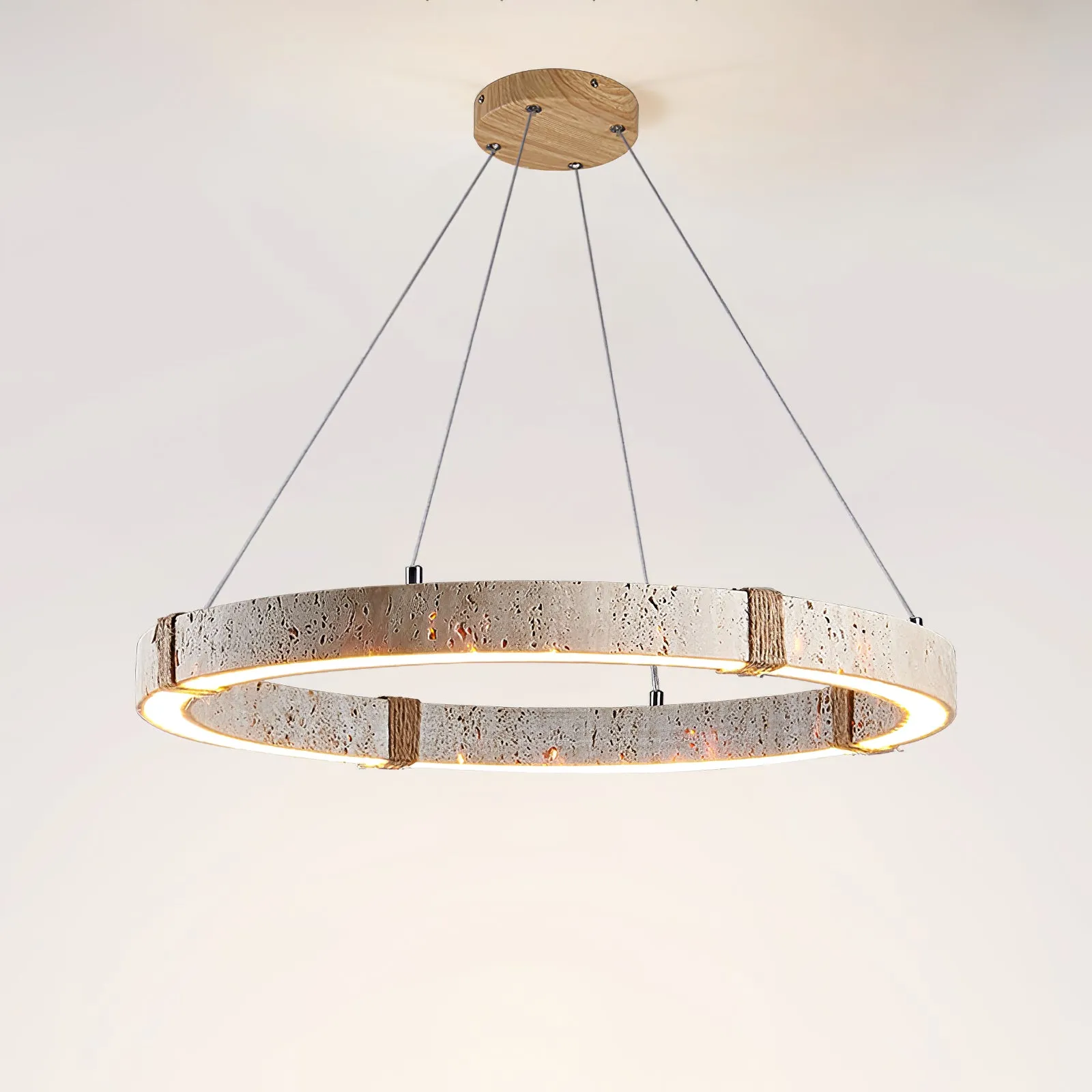 Circle Travertine Pendant Lamp - Vakkerlight