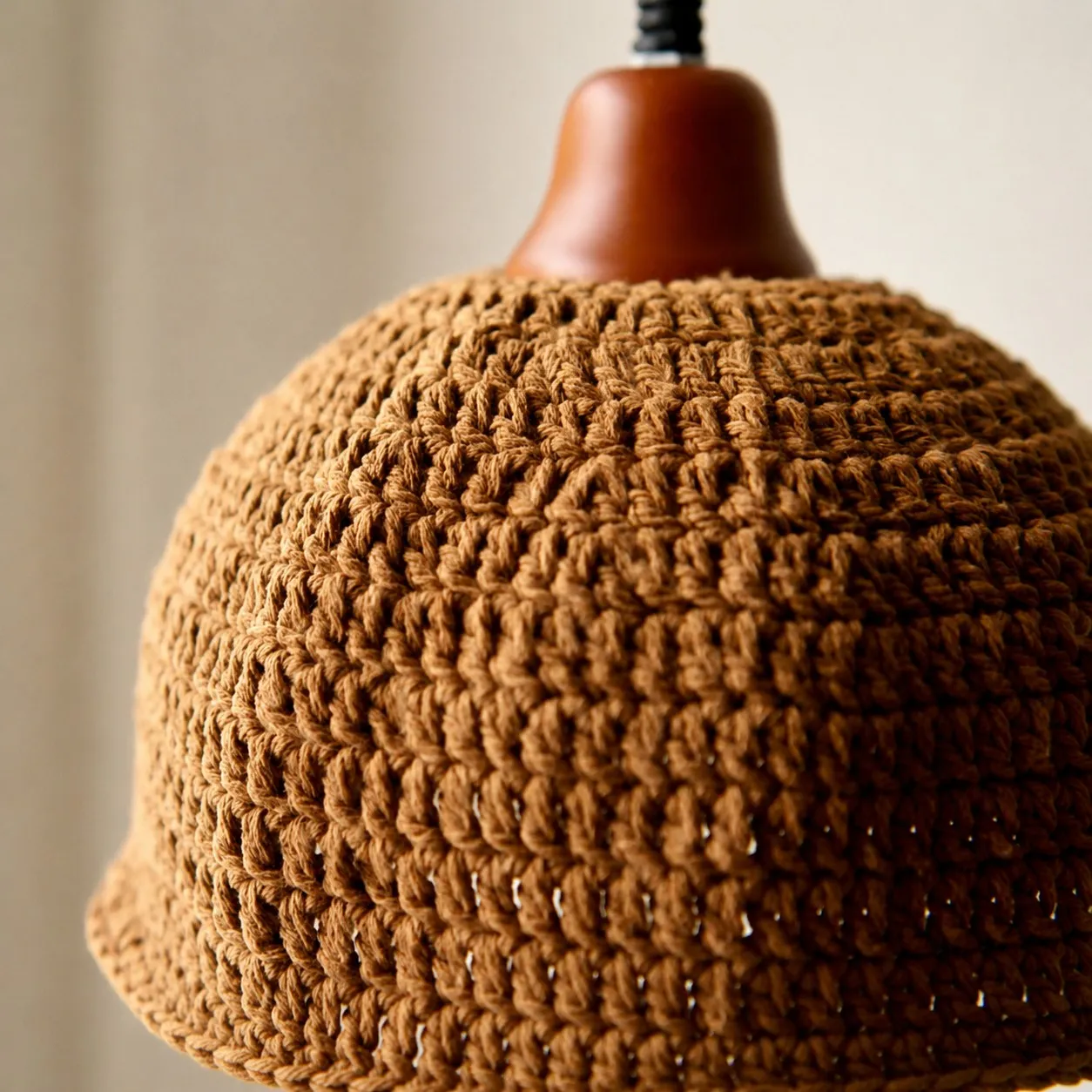 Natural woven shade texture detail