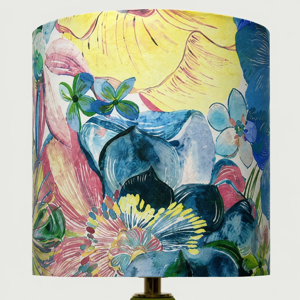 Colorful fabric shade pattern detail