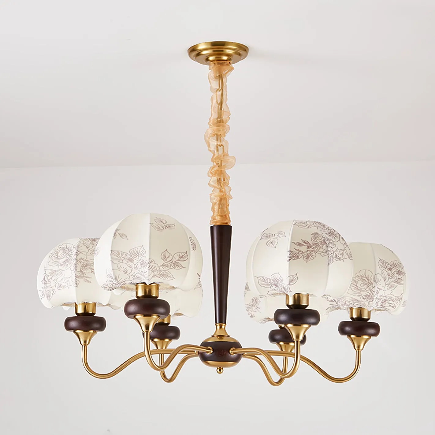 Mushroom Fabric Chandelier - Vakkerlight