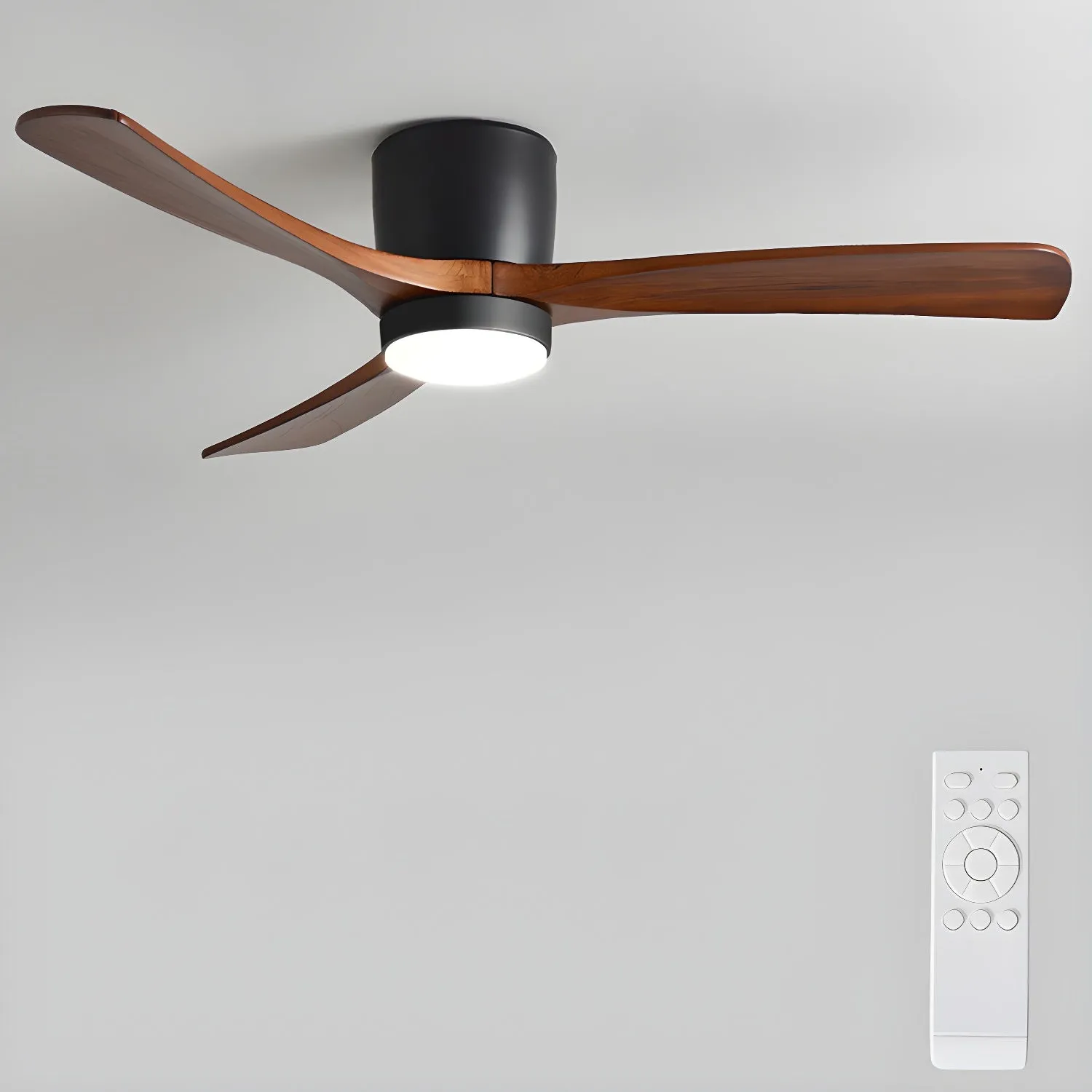 Nordic Wooden 42"/48" Ceiling Fan Light - Vakkerlight