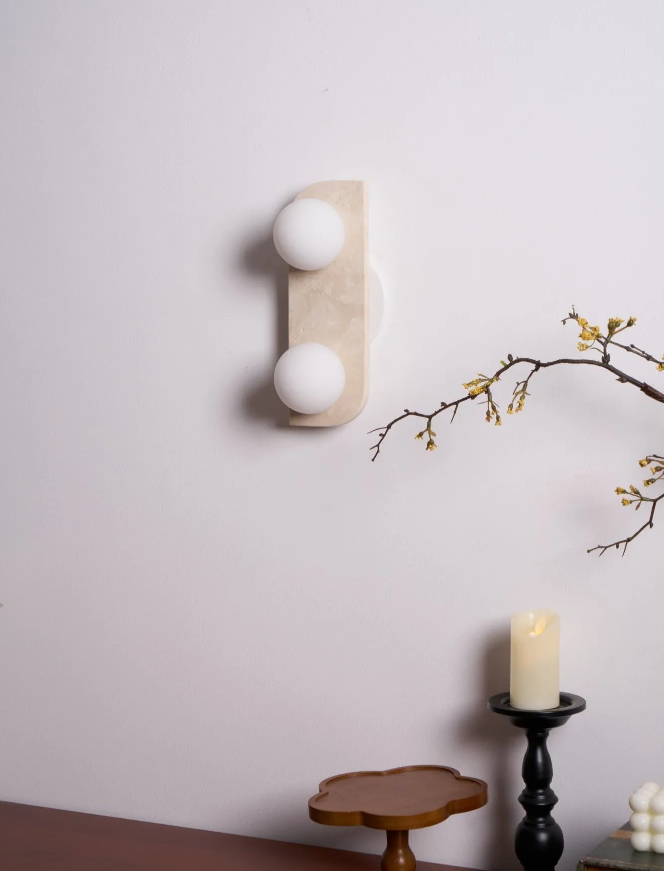 Elysian Travertine Wall Light - Vakkerlight