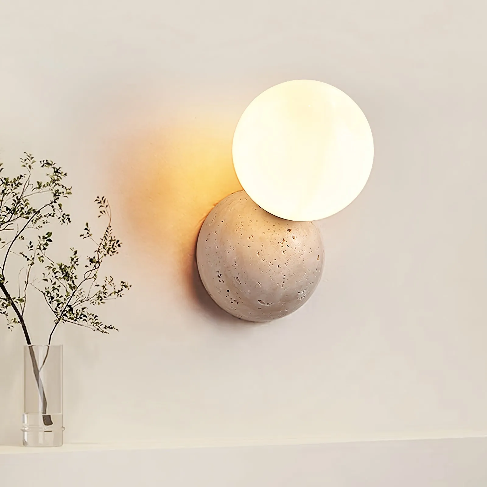 Celestial Travertine Wall Sconce - Vakkerlight