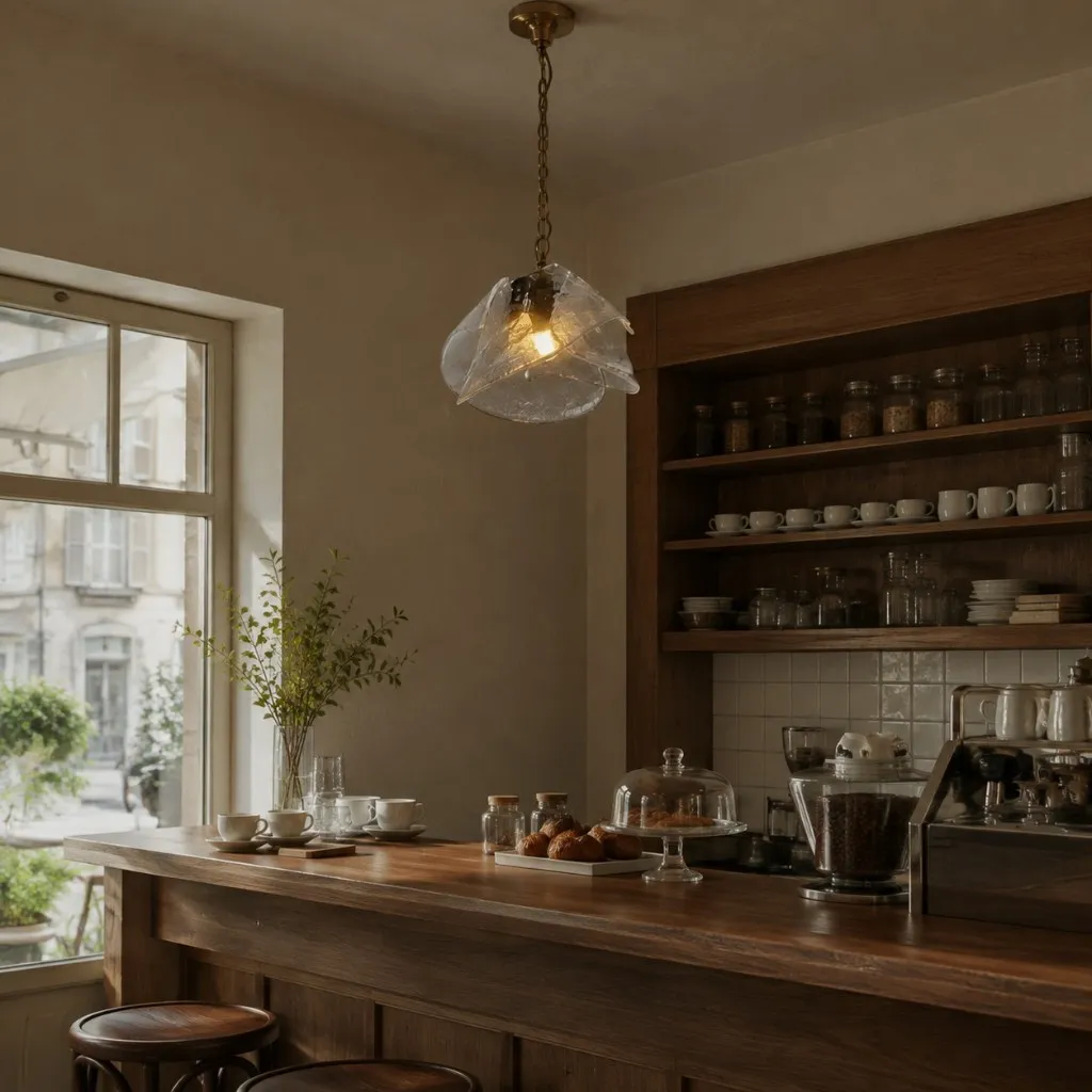 Cafe counter scene