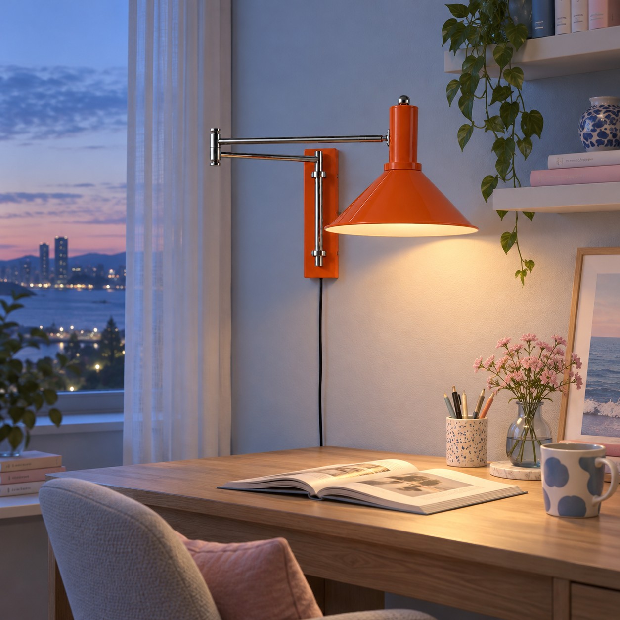 Cone Swing Arm Plug-in Wall Sconce — 1791802973891.jpg