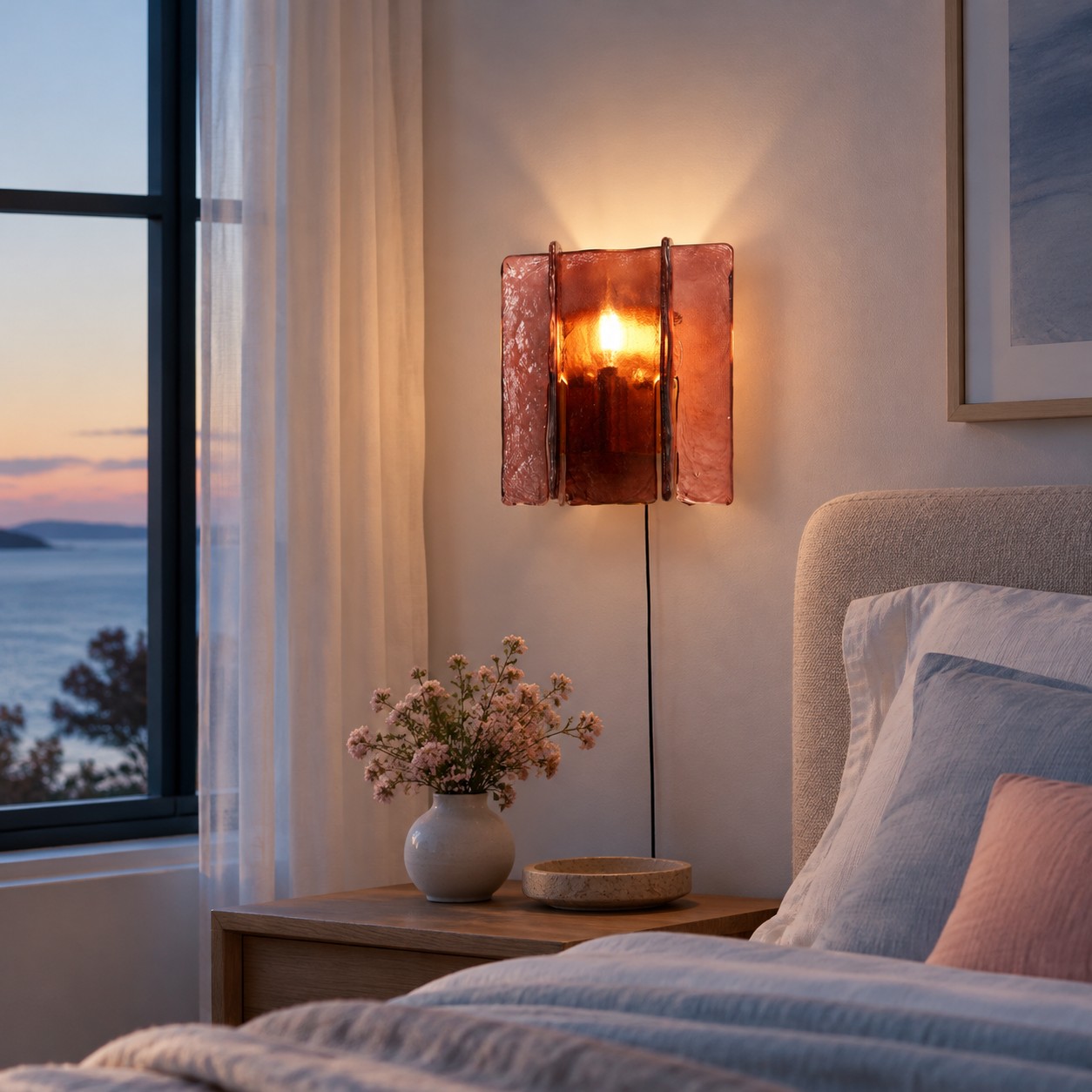 Blason Plug-in Wall Light – scene bedroom
