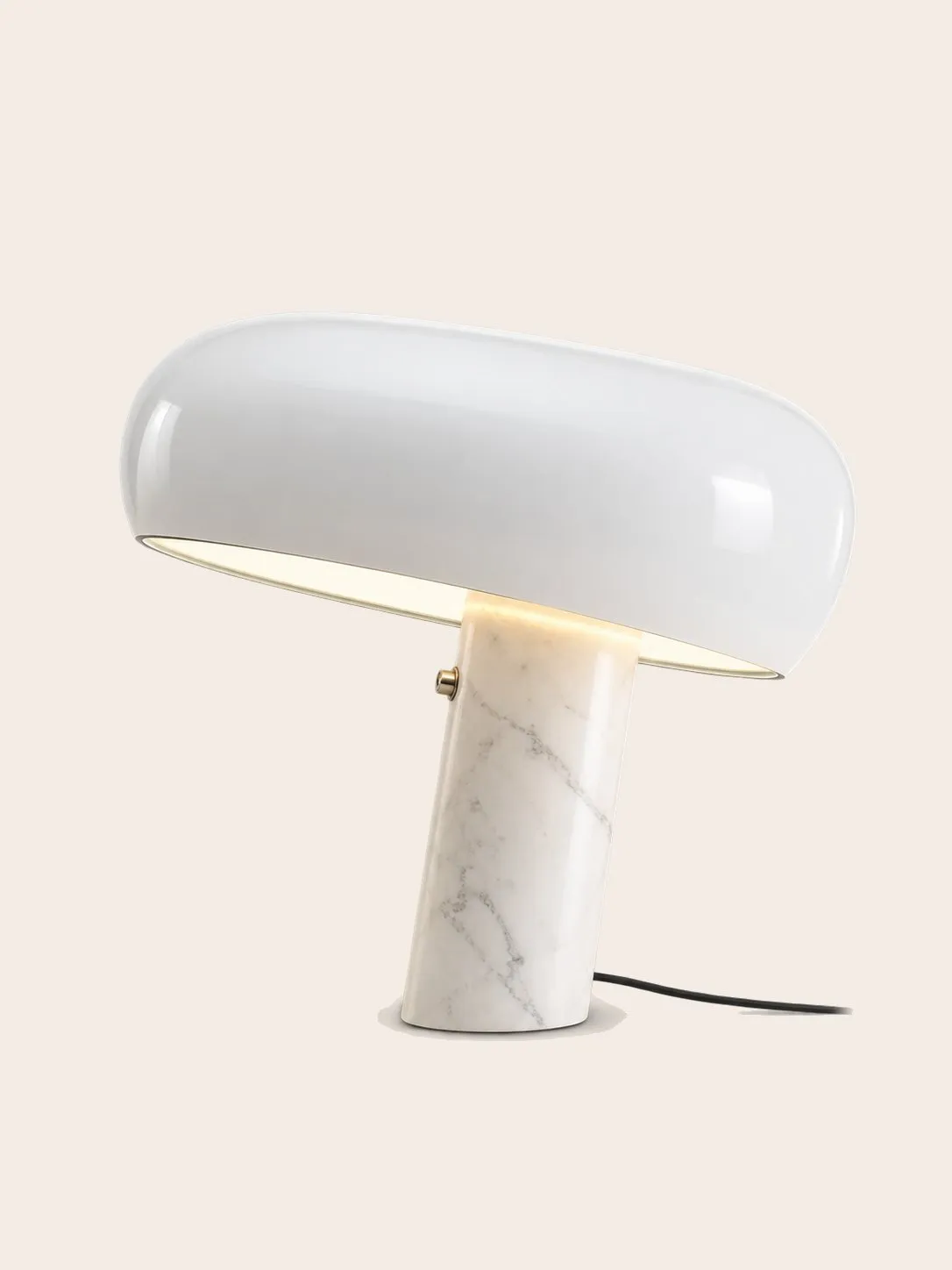 Cúpula esmaltada branca