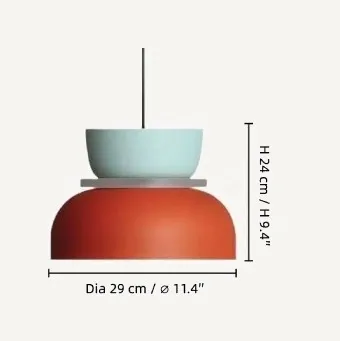 Tekening 29 cm: diameter 29, hoogte 24