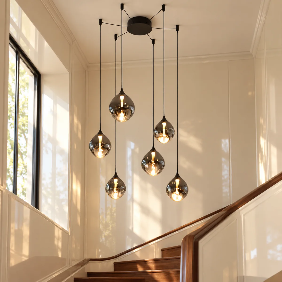 Cords, Canopy, and Mouth-Blown Glass