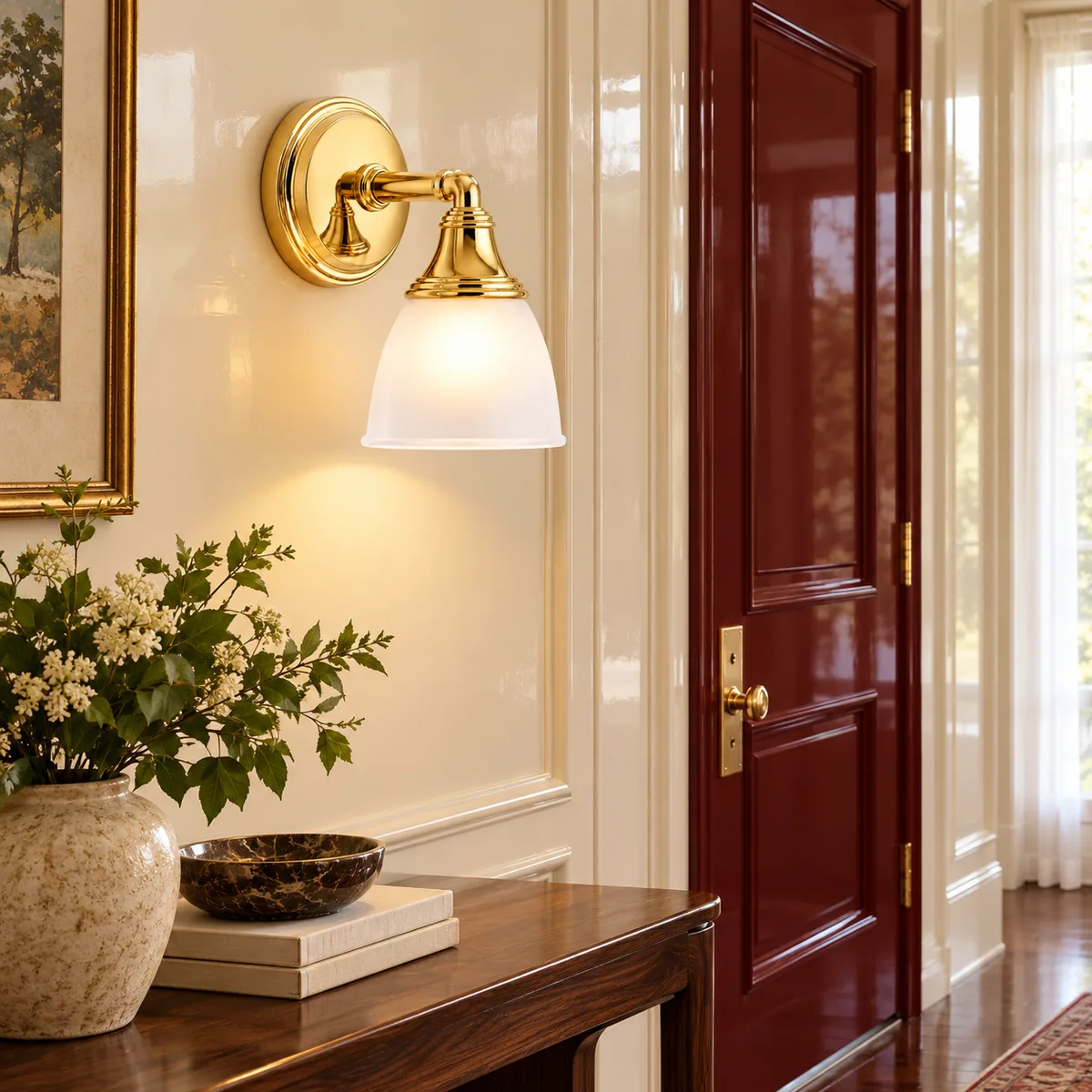 Plate, Arms, and Bell Shades